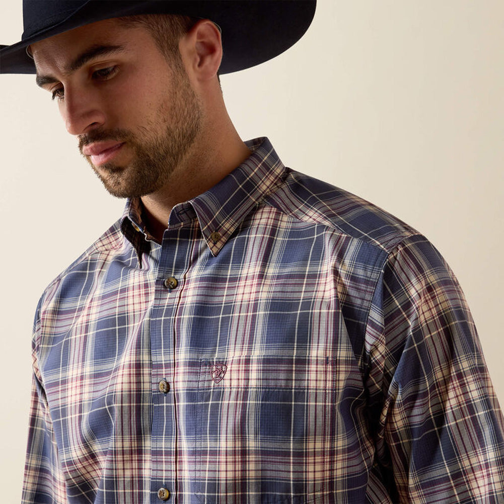 Mens Pro Jaren LS Oceana Medium Plaid by Ariat