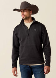 Caldwell 1/4 Zip Sweater in Midnight Navy by Ariat