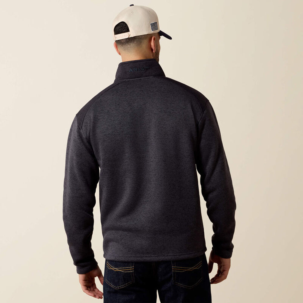 Caldwell 1/4 Zip Sweater in Ombre Blue/Inkwell by Ariat International