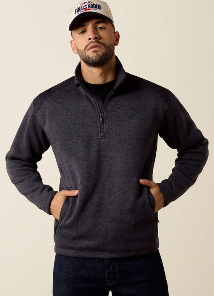 Caldwell 1/4 Zip Sweater in Ombre Blue/Inkwell by Ariat International