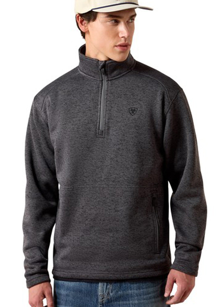 Caldwell 1/4 Zip Sweater in Iron Gate by Ariat
