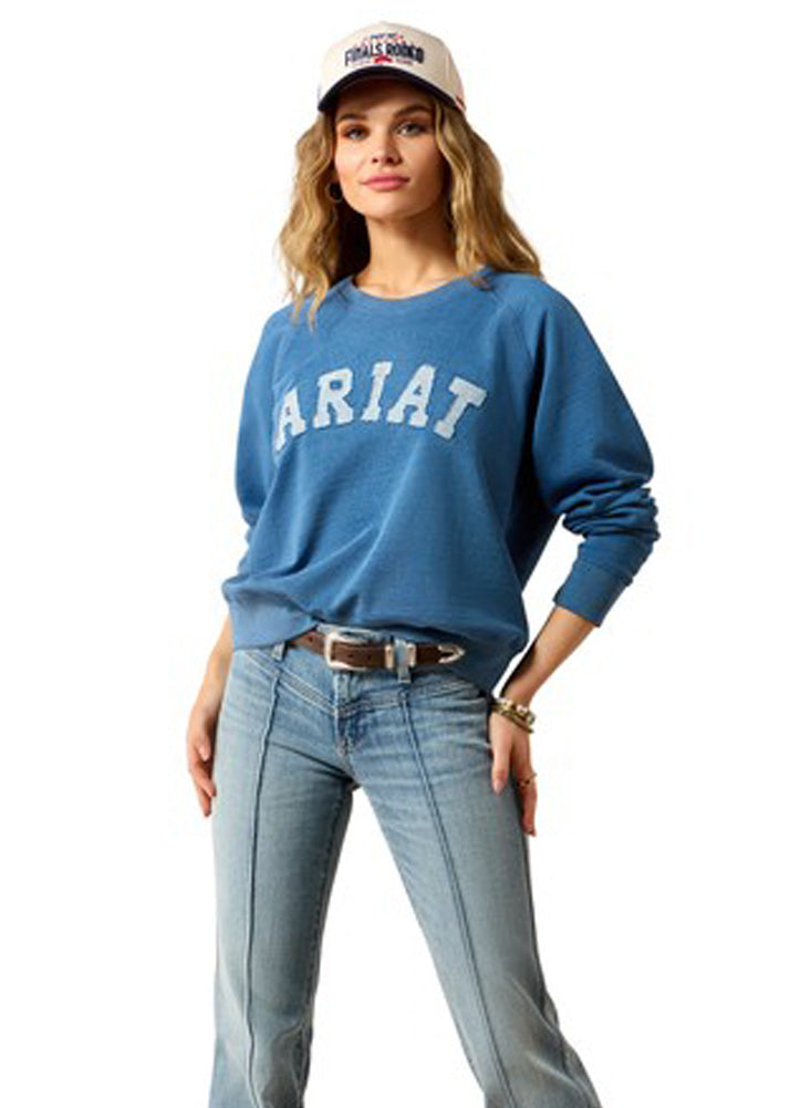 Essential Crew Sweatshirt in Indigo Wash by Ariat