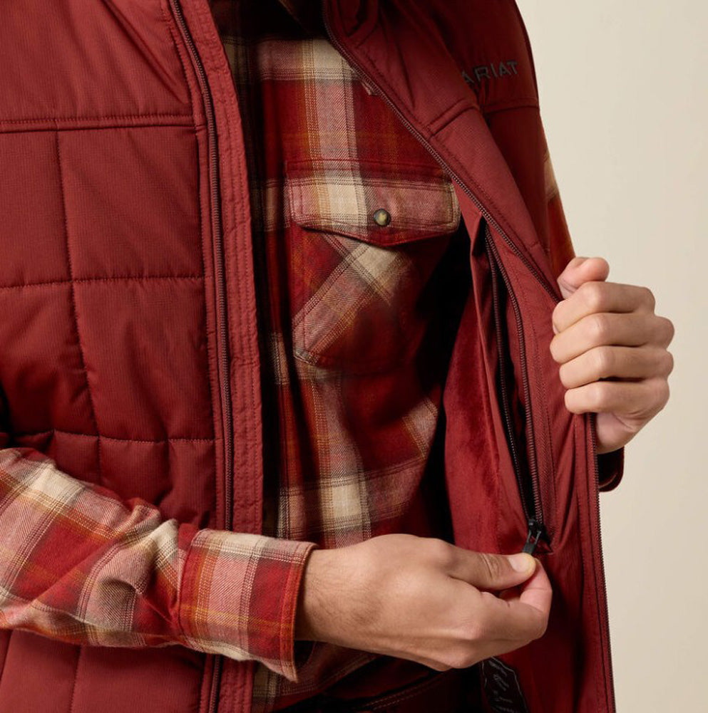Crius Insulated Vest in Madder Brown by Ariat