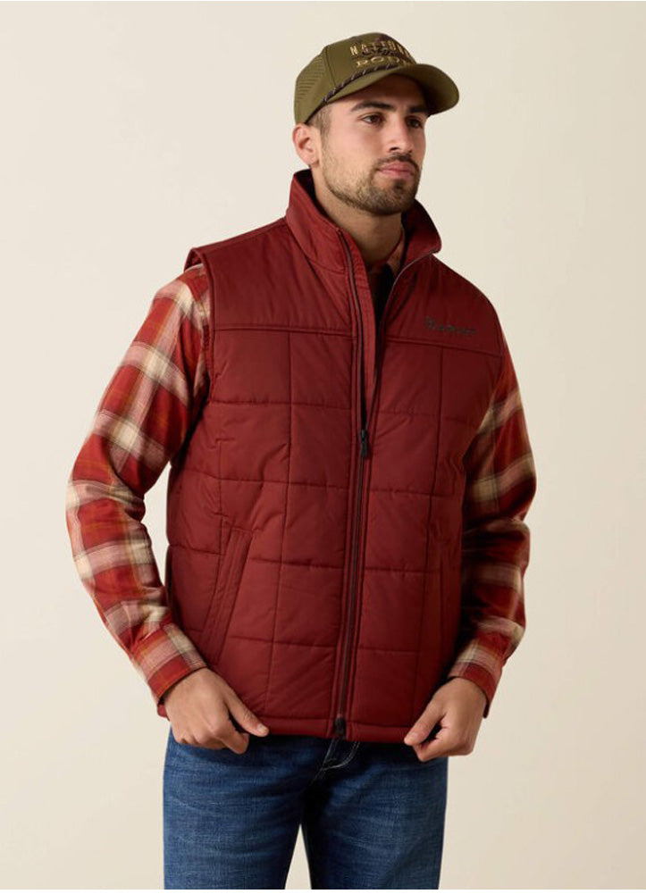 Crius Insulated Vest in Madder Brown by Ariat
