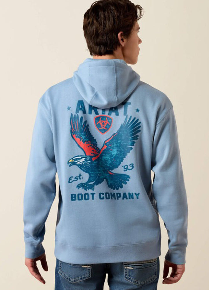 Ariat Freedom Eagle Hoodie in Light Denim by Ariat
