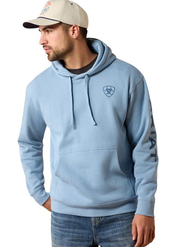 Ariat Logo Hoodie in Light Denim by Ariat
