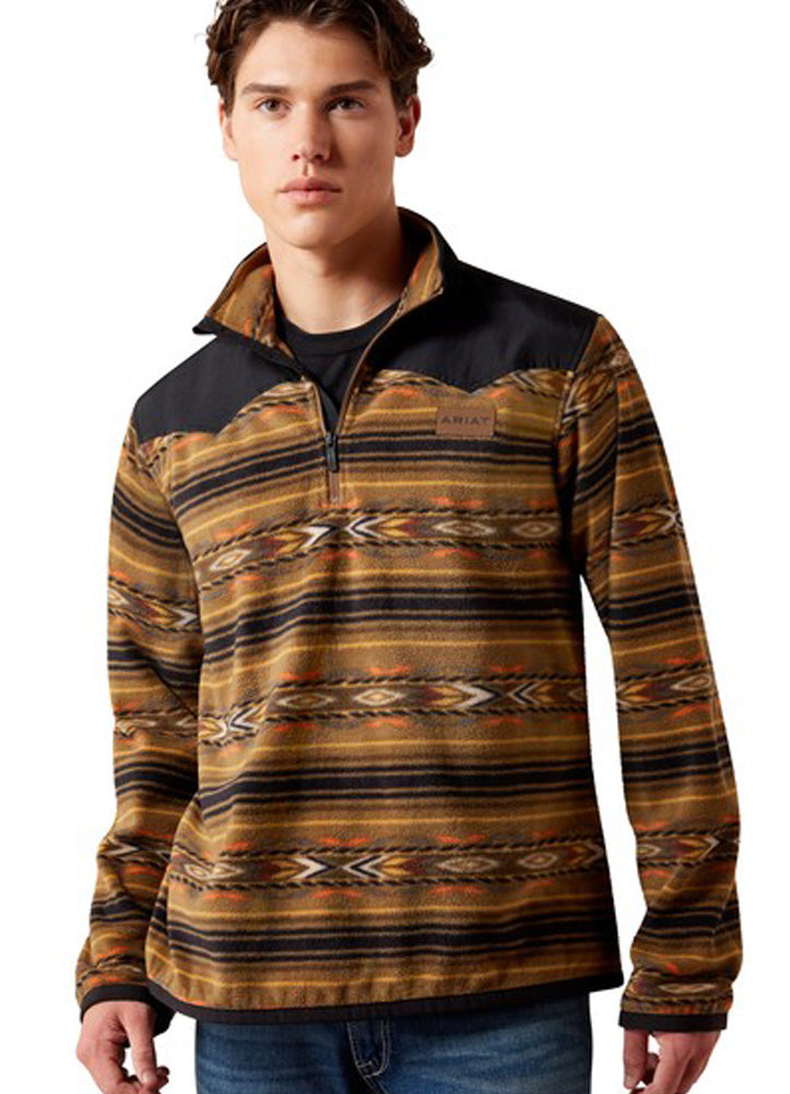 Basis Fleece Pullover in Kangaroo Serape Southwest by Ariat