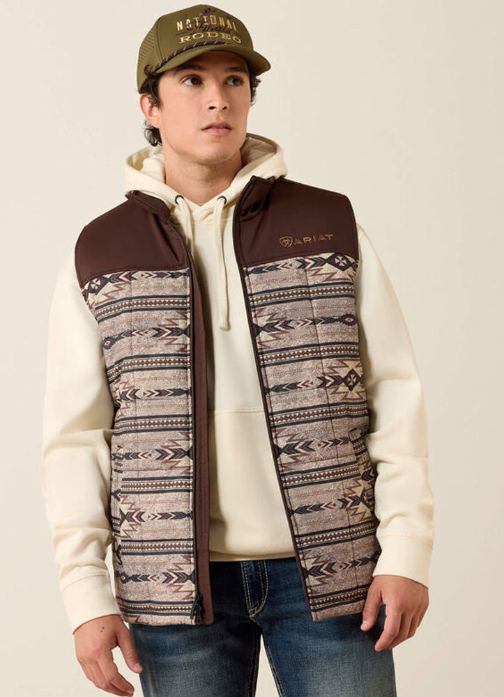 Crius Insulated Vest in Tonal Southwest/Silver Mink Heather by Ariat