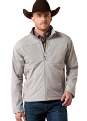 Vernon Softshell Jacket in Wet Weather Emboss by Ariat