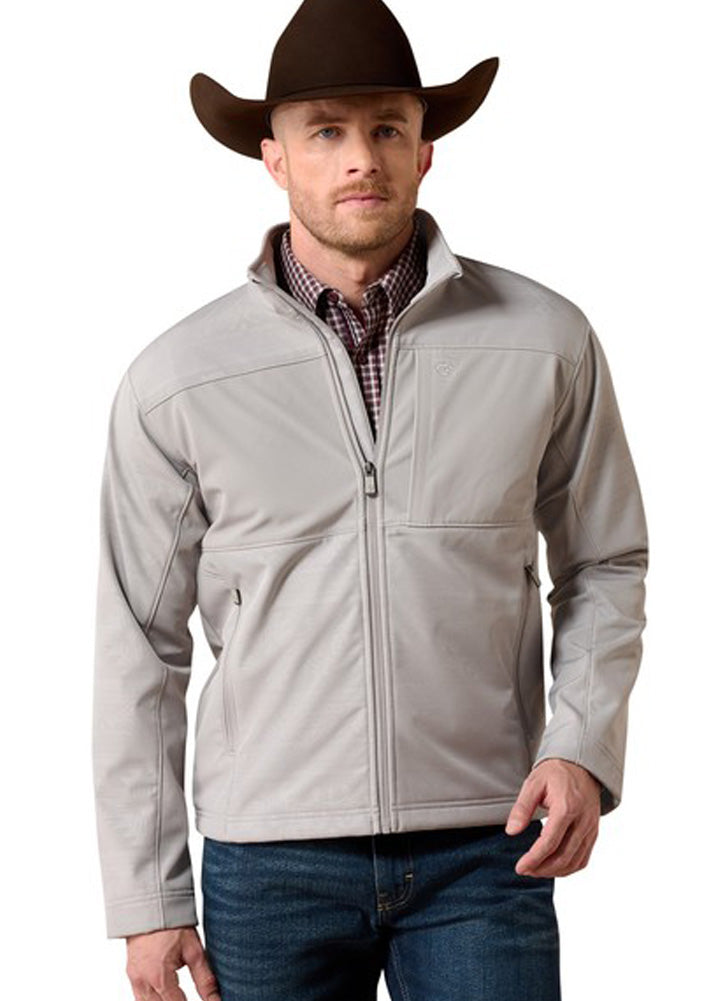 Vernon Softshell Jacket in Wet Weather Emboss by Ariat