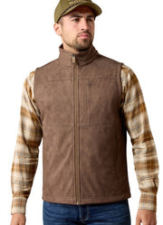 Vernon Softshell Vest in Wren Faux Leather by Ariat