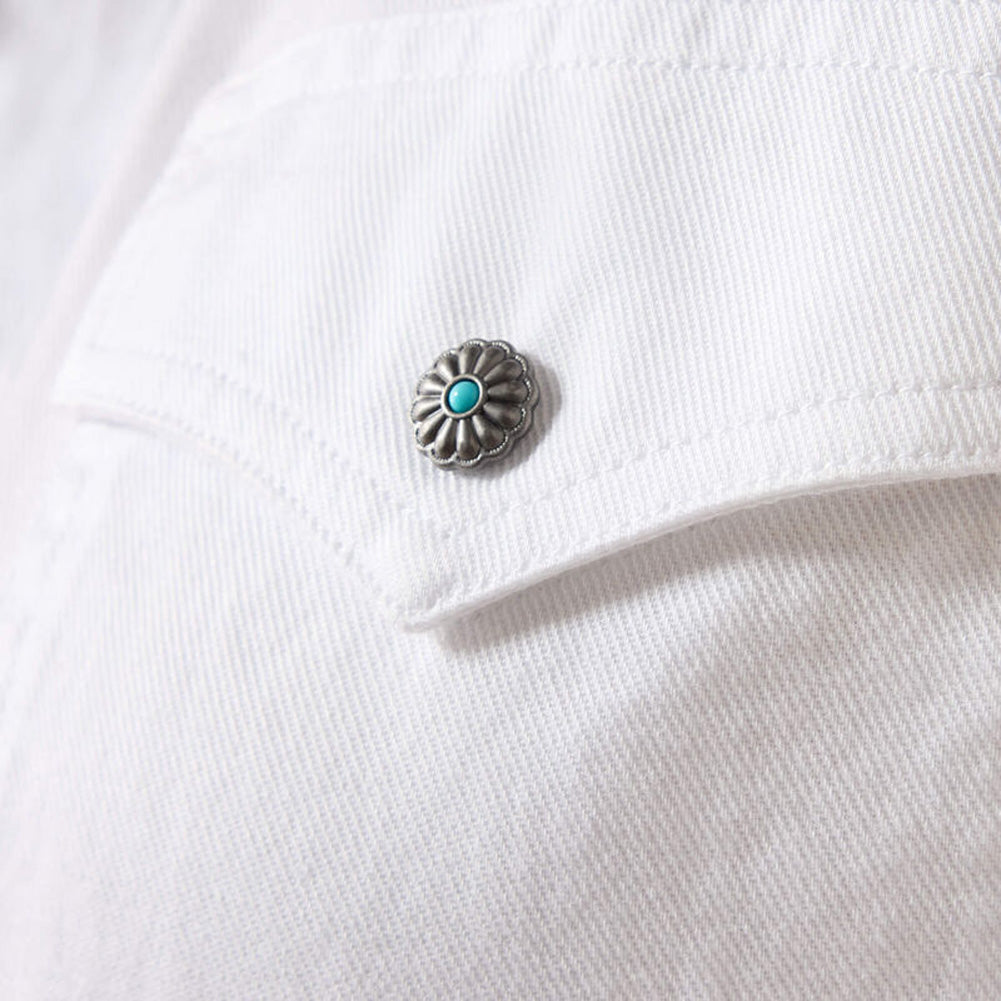 Silver Horizon West LS Snap Shirt in White by Ariat
