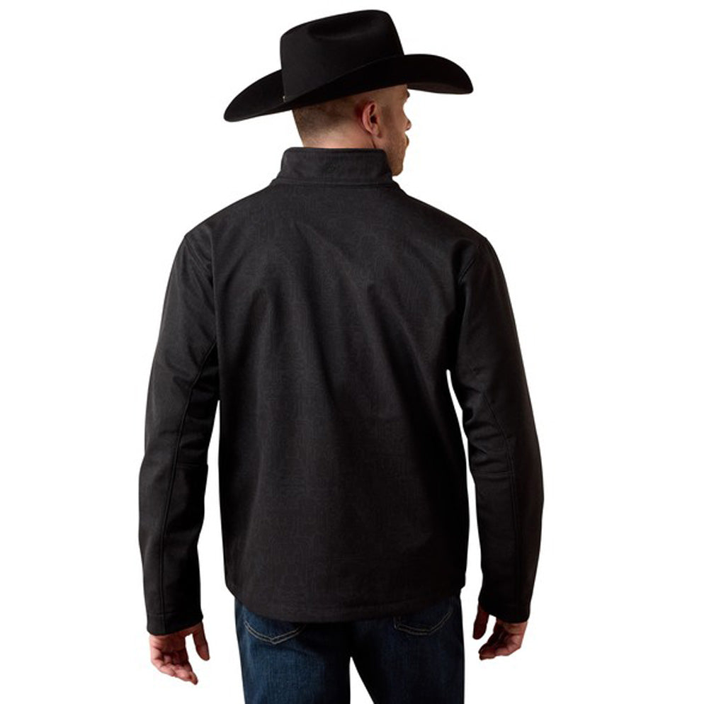 Chest Logo Softshell Jacket in Black/Mexico by Ariat
