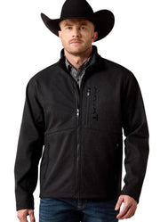 Chest Logo Softshell Jacket in Black/Mexico by Ariat