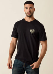 Mens Ariat Euromount Patriot SS Tshirt Black by Ariat