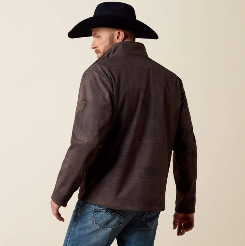 Patriot Flag Softshell Jacket in Brown by Ariat