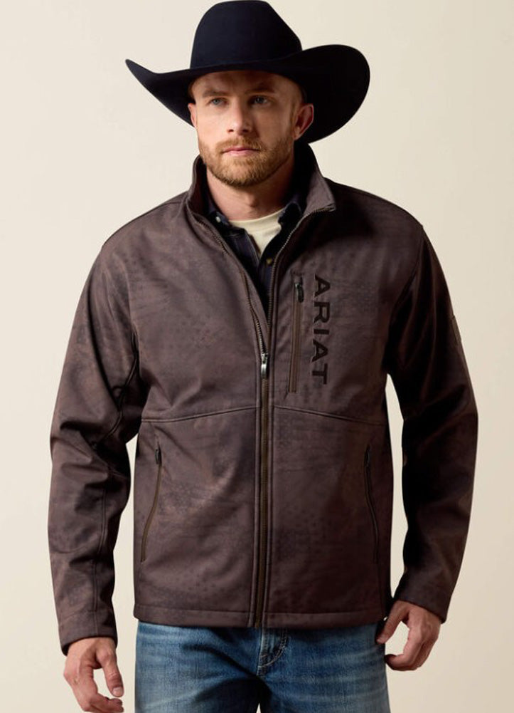 Patriot Flag Softshell Jacket in Brown by Ariat