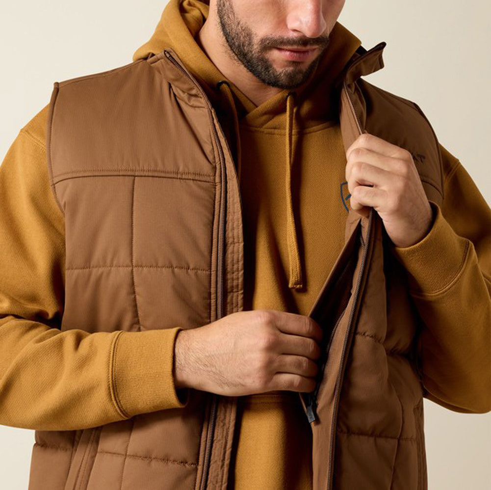 Crius Insulated Vest in Brazil Nut by Ariat