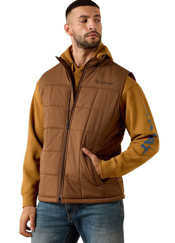 Crius Insulated Vest in Brazil Nut by Ariat