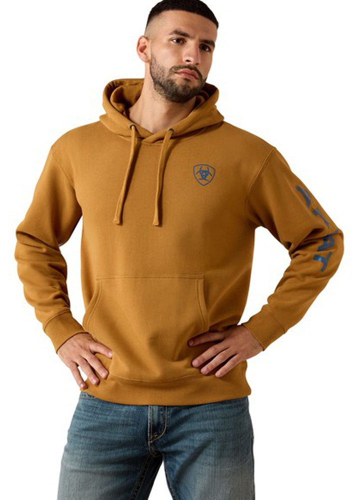 Ariat Logo Hoodie in Bone Brown by Ariat