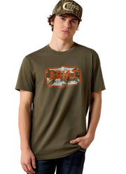 Wild Creek Camo SS in Army Green by Ariat
