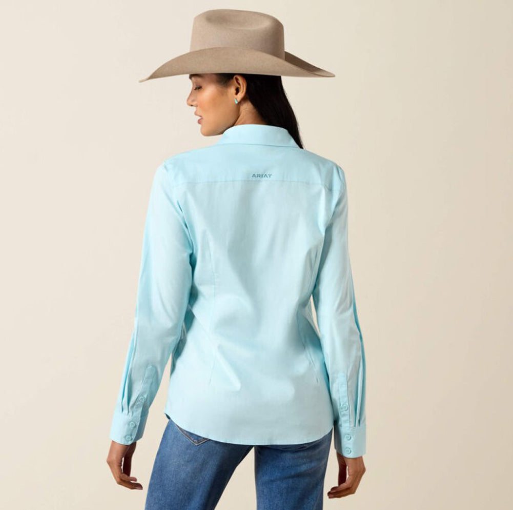 Kirby LS Button Up in Aquaesque by Ariat