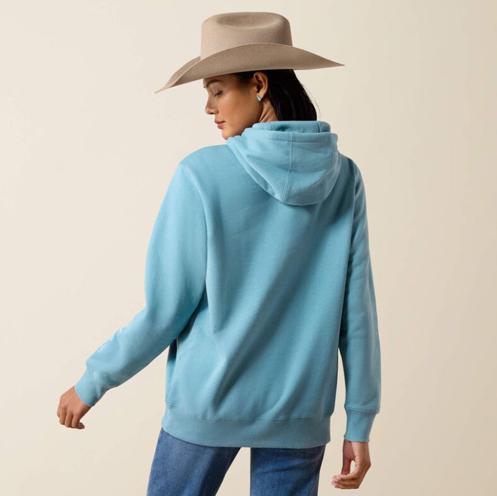 Ariat Logo 2.0 Hoodie in Adriatic Blue by Ariat
