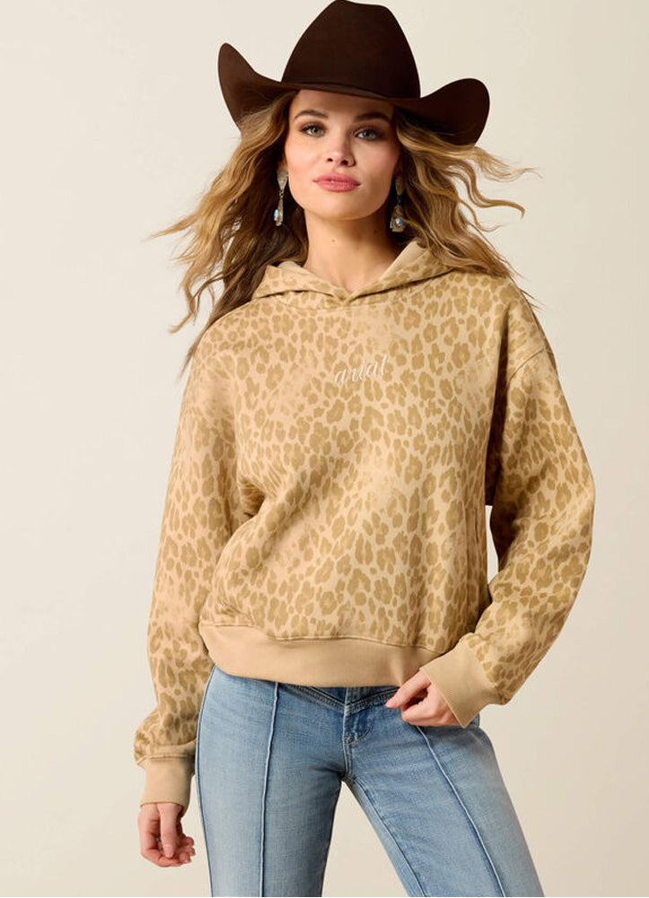Essential Hoodie in Faded Leopard by Ariat