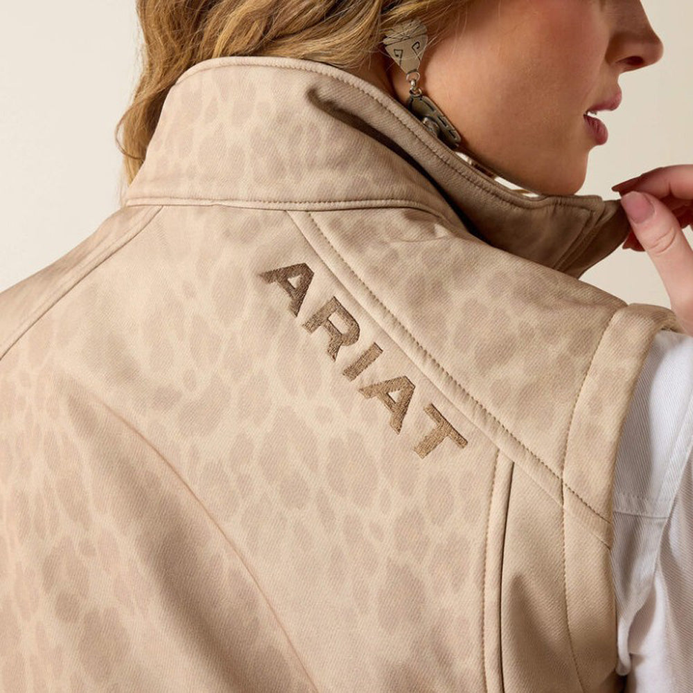 Ariat Logo Softshell Vest in Faded Leopard by Ariat