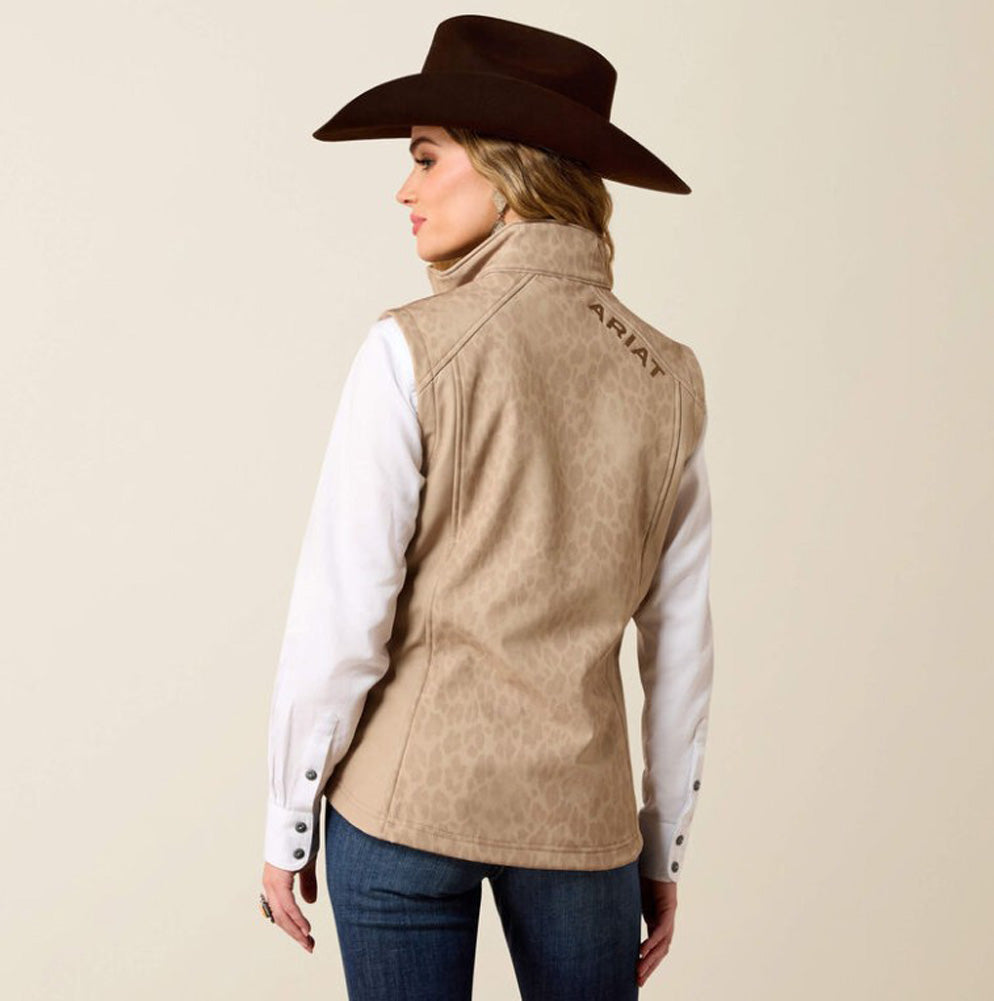 Ariat Logo Softshell Vest in Faded Leopard by Ariat
