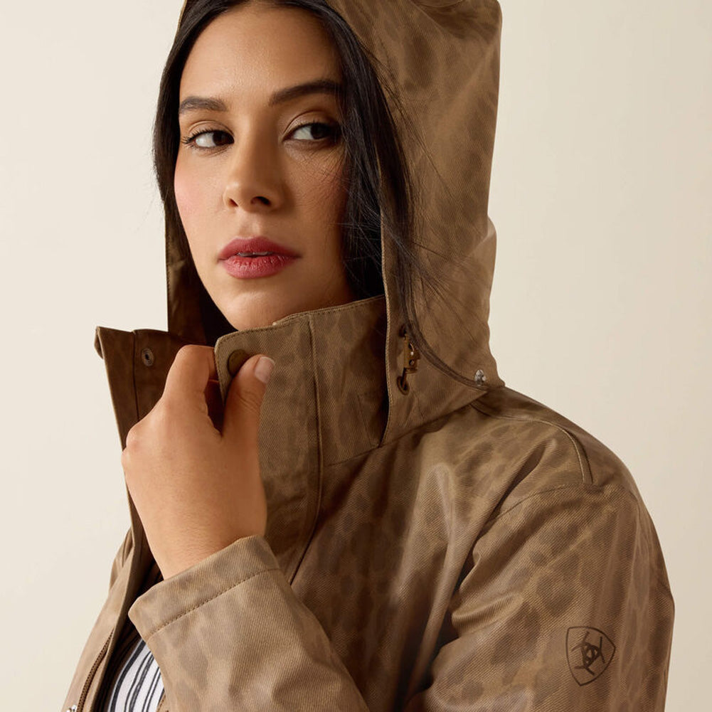 Drizzle Rain Coat in Faded Leopard by Ariat