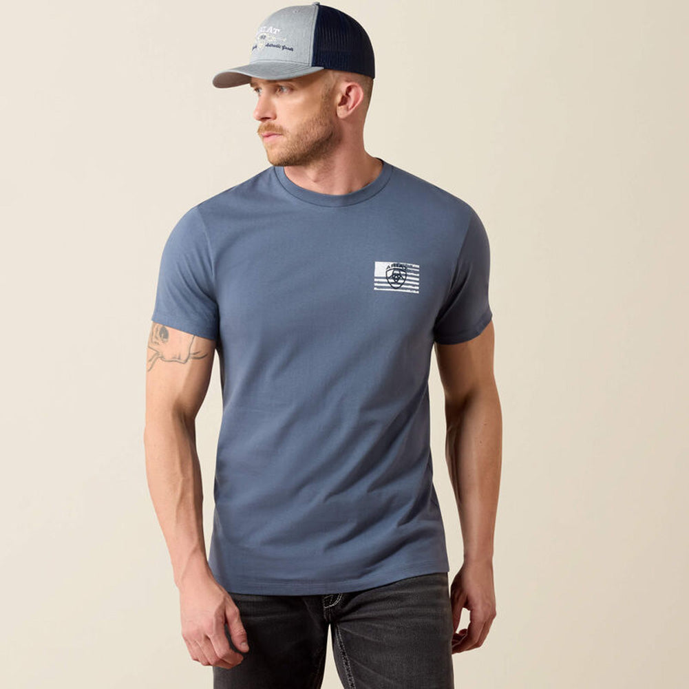 Men Intertwined Freedom SS Tshirt Grisalle by Ariat
