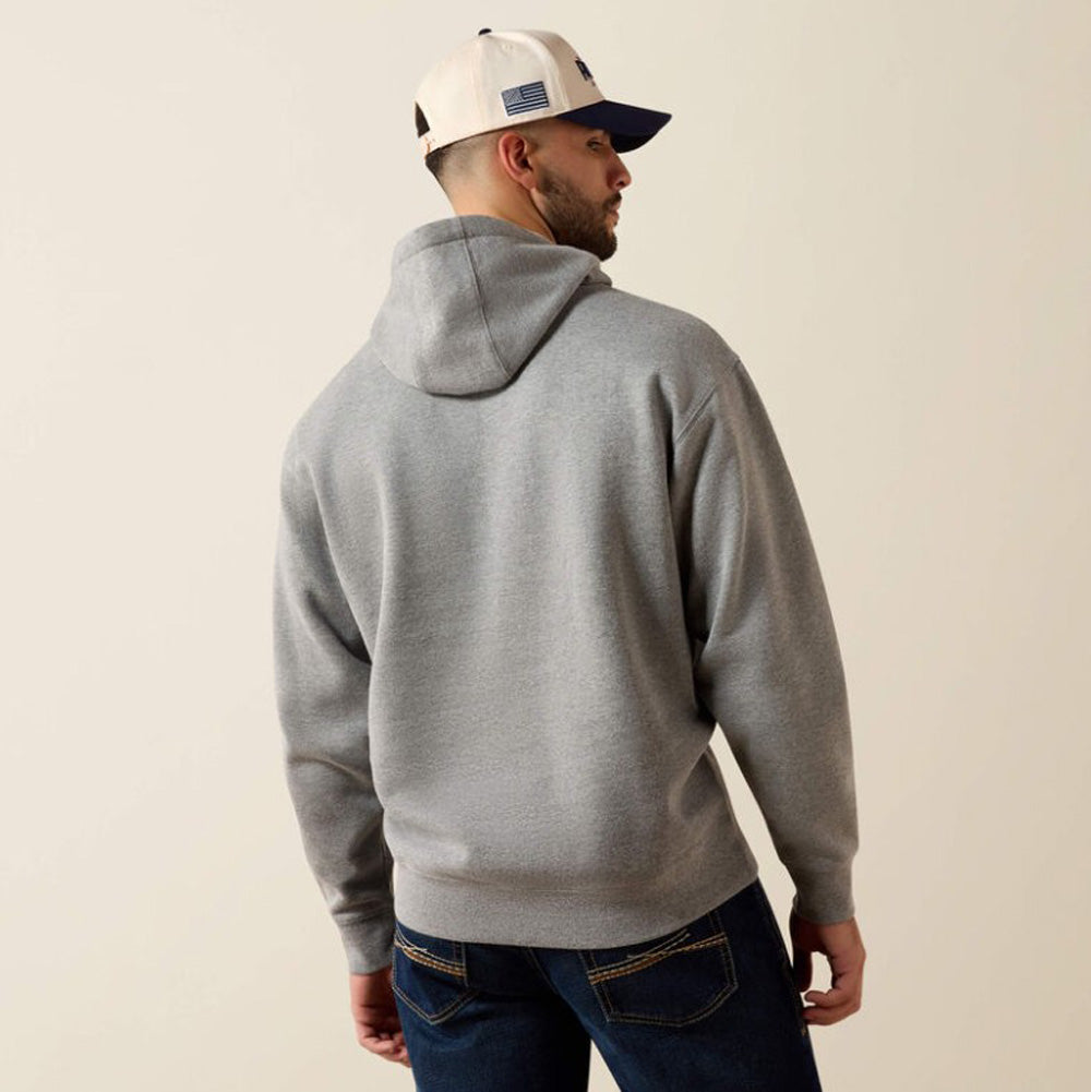Ariat Embossed Logo Hoodie in Grey Heather by Ariat