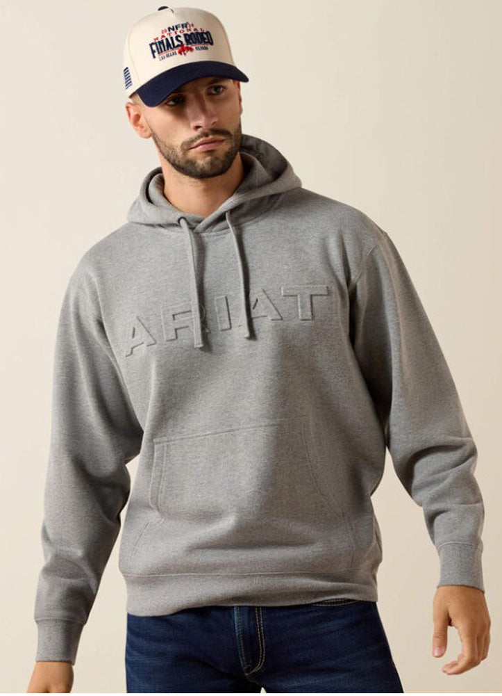 Ariat Embossed Logo Hoodie in Grey Heather by Ariat