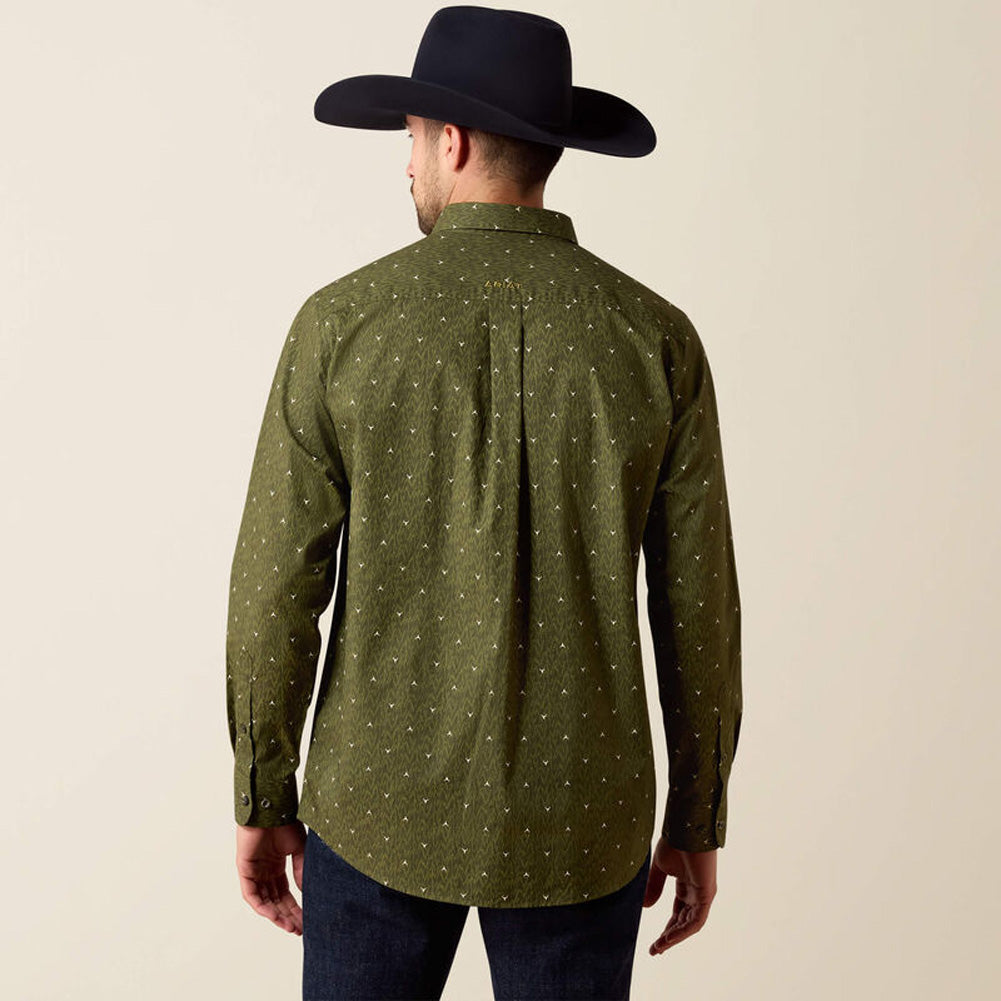 Men Chad LS Shirt GRP LF IKT Lnhrn by Ariat