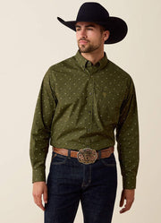 Men Chad LS Shirt GRP LF IKT Lnhrn by Ariat