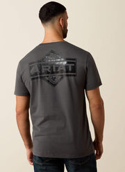 Leather Diamond SS T-Shirt in Dark Shadow by Ariat International