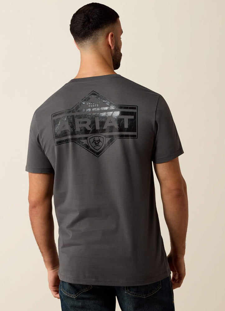 Leather Diamond SS T-Shirt in Dark Shadow by Ariat International