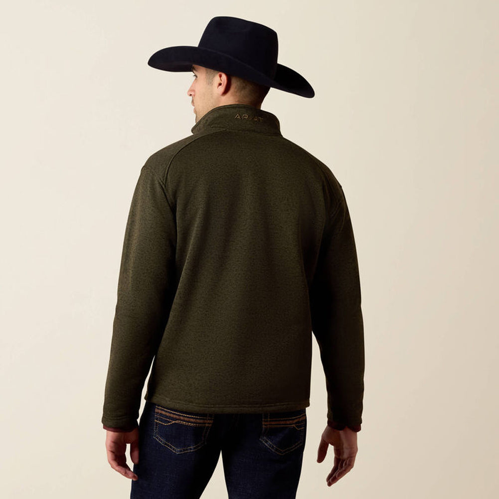 Caldwell 1/4 Zip Sweater in Dark Green by Ariat International