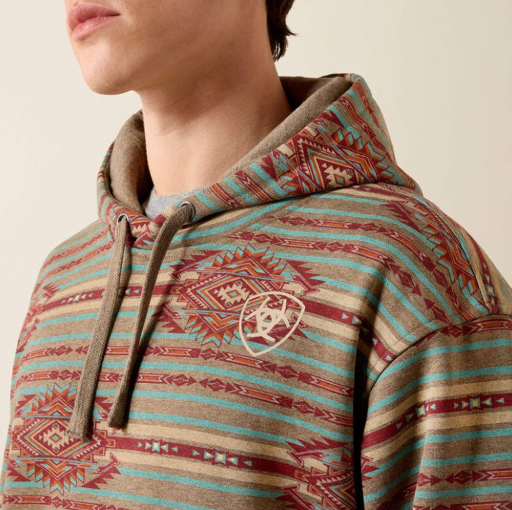 Colorblock Hoodie in Dark Brindle Heather by Ariat