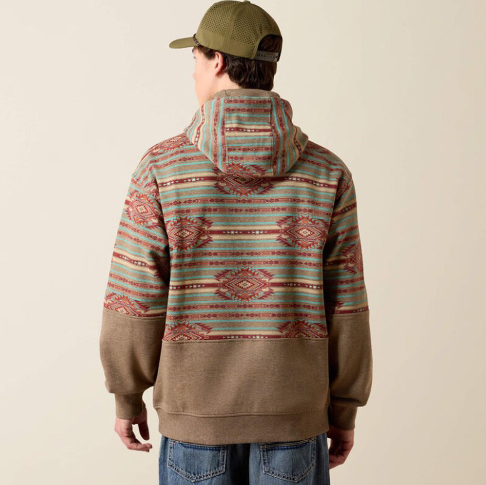 Colorblock Hoodie in Dark Brindle Heather by Ariat