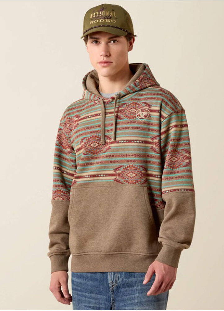 Colorblock Hoodie in Dark Brindle Heather by Ariat