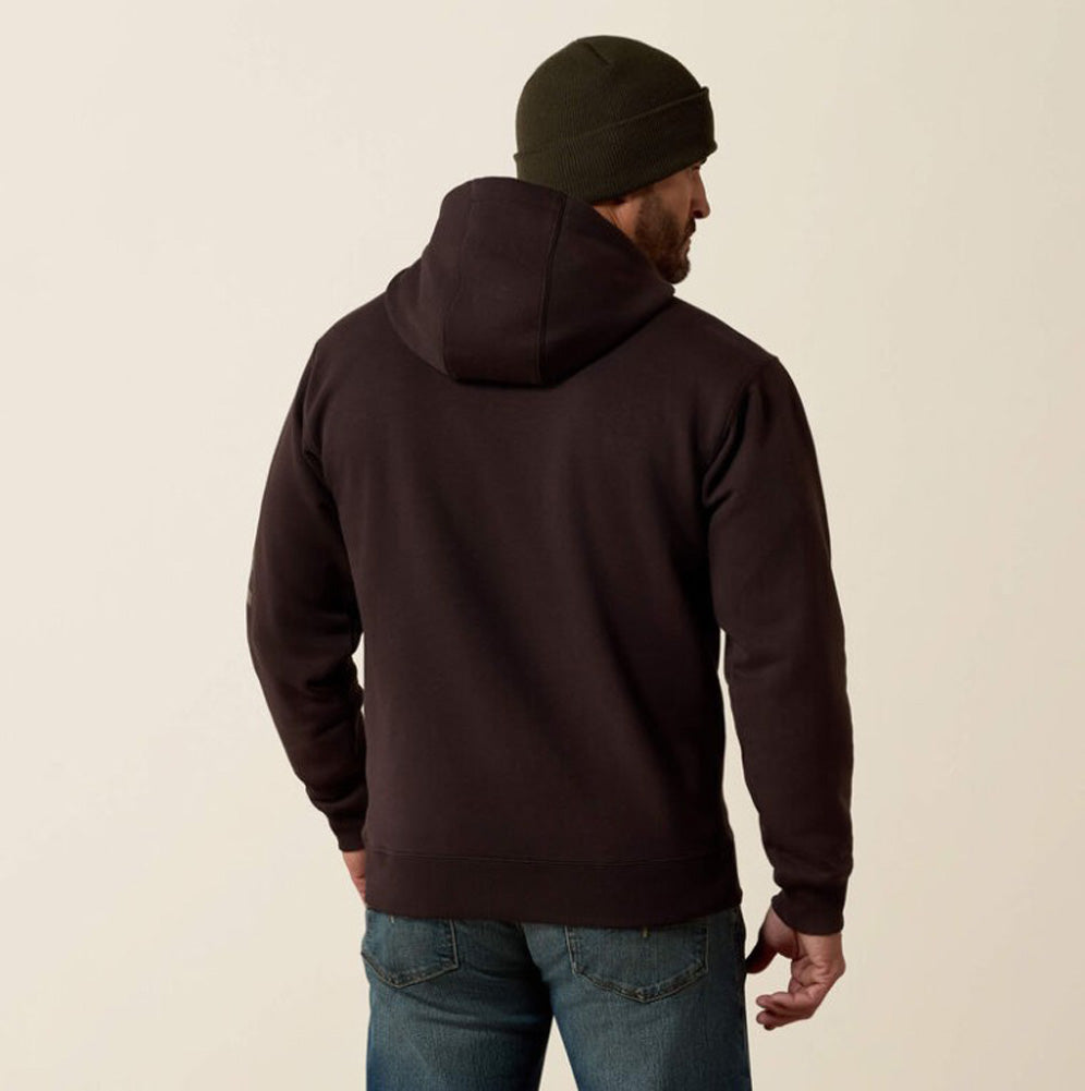 Rebar Lightweight Hoodie in Licorice/Canteen by Ariat