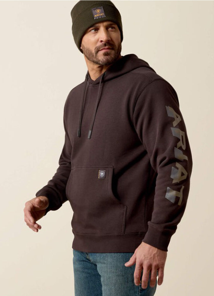 Rebar Lightweight Hoodie in Licorice/Canteen by Ariat