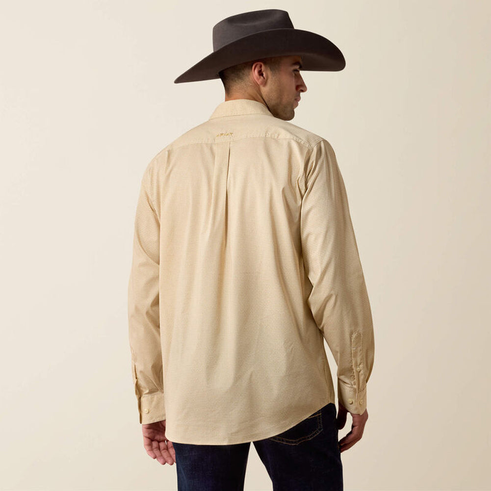 Everything Classic Fit Shirt in Vanilla Custard Micro Geo Print by Ariat International