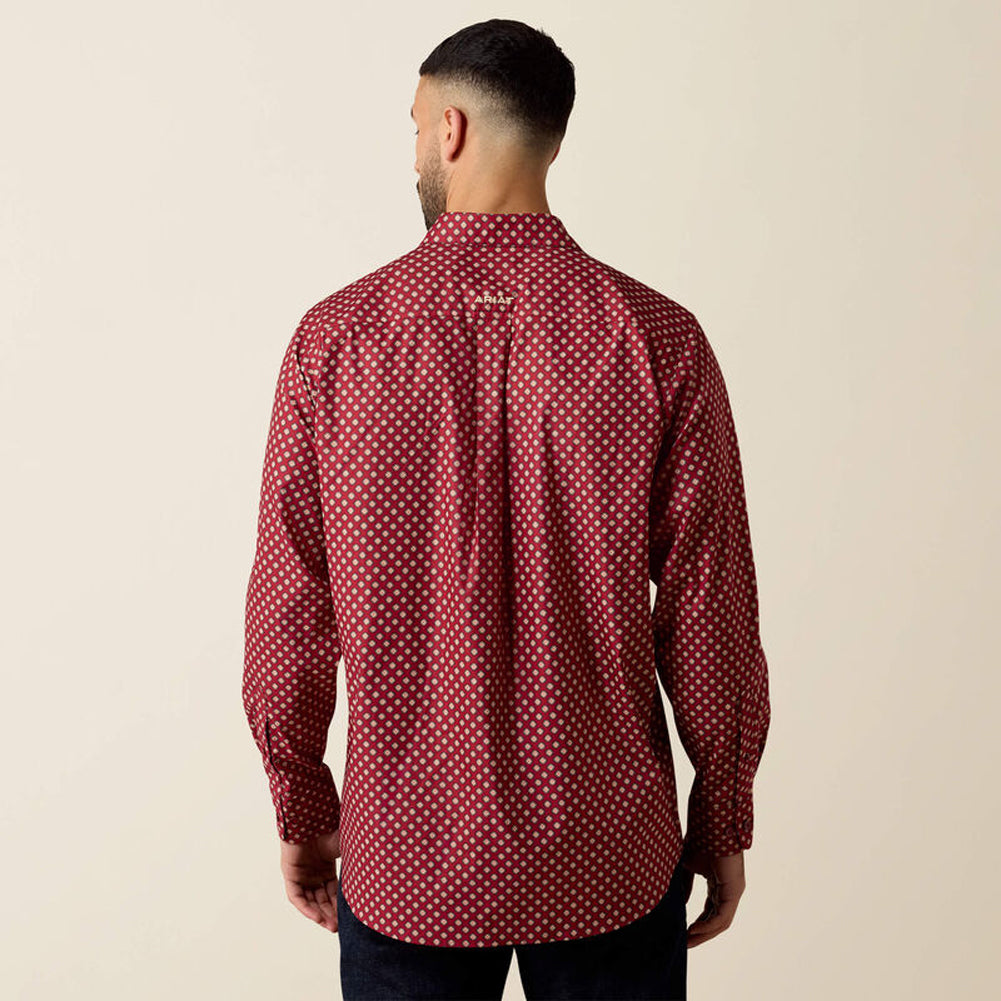 Everything Classic Fit Shirt in Biking Red Geo Print by Ariat International