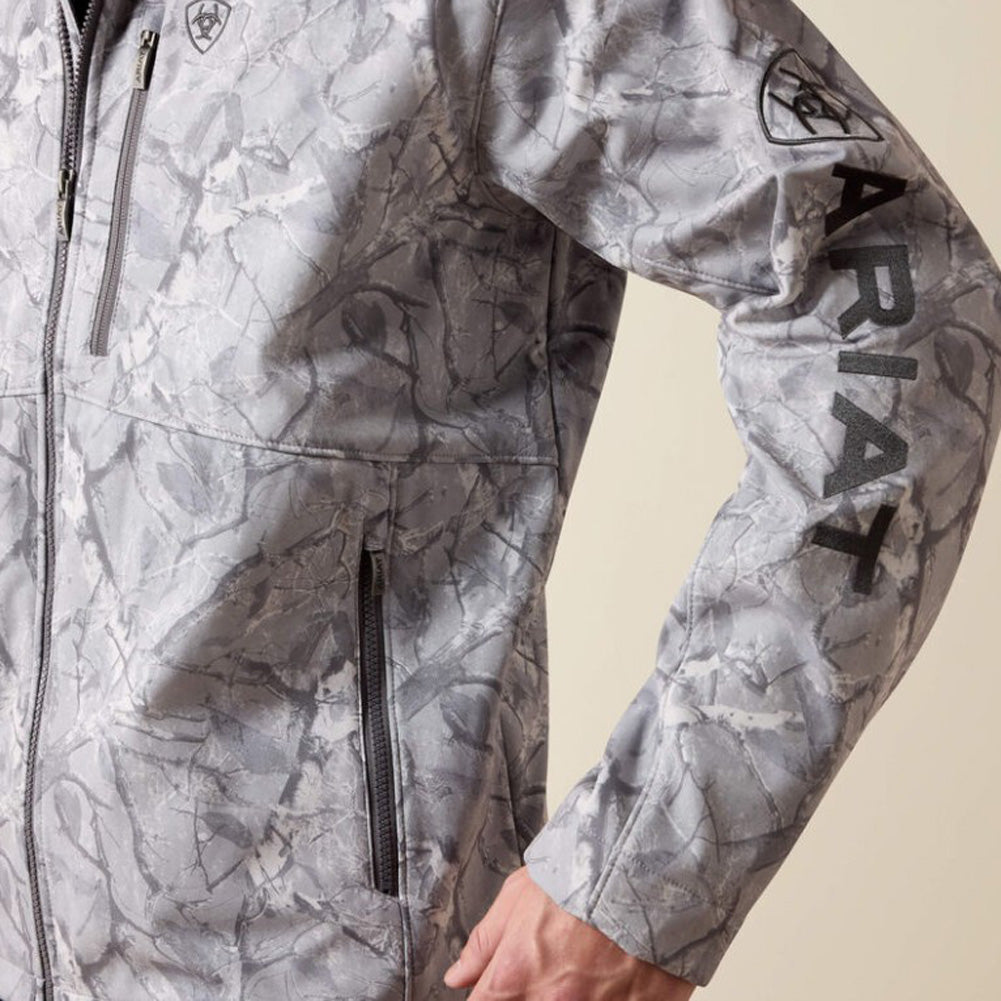 Logo Softshell Jacket in Grey Camo by Ariat