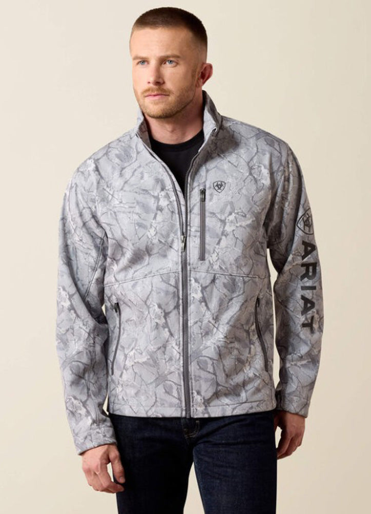 Logo Softshell Jacket in Grey Camo by Ariat