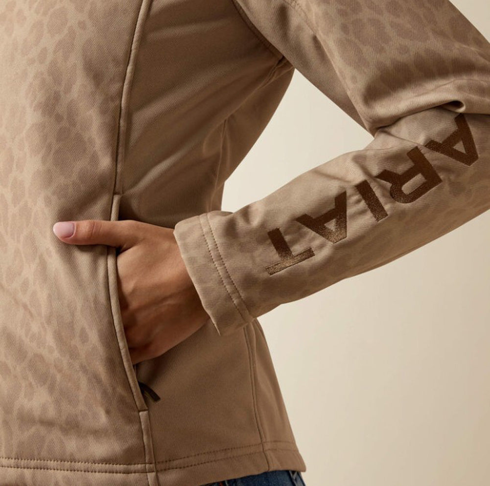 Ariat Logo Softshell Jacket in Faded Leopard by Ariat