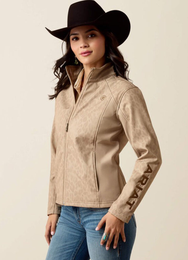 Ariat Logo Softshell Jacket in Faded Leopard by Ariat